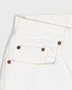 High waisted '90s white Schott jeans