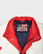 Load image into Gallery viewer, Michael Hoban &#39;90s USA Authentics leather bomber jacket
