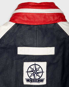 Michael Hoban '90s USA Authentics leather bomber jacket