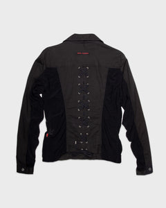 Jean Paul Gaultier '90s black mesh corset jacket