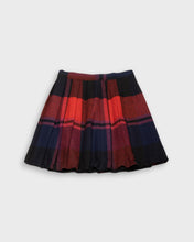 Load image into Gallery viewer, Buttoned tartan pleated skirt
