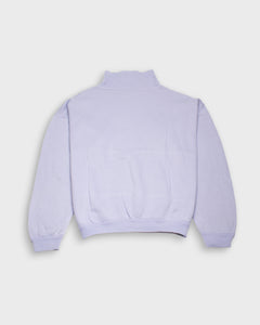 Lilac zipped neck sweatshirt