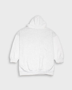 Light grey embroidered hoodie