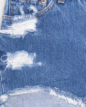 Load image into Gallery viewer, &#39;70s Levi&#39;s bicolour bleached ripped denim shorts
