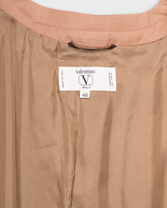 Light brown '80s Valentino trench coat