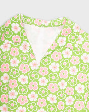 Load image into Gallery viewer, 60s/70&#39;s style green floral dress
