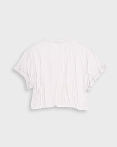 Cropped off-white t-shirt