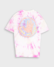 Load image into Gallery viewer, White and pink tie-dye t-shirt

