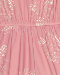 Dusty pink printed dress