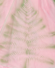 Load image into Gallery viewer, Bubblegum pink fairy dress with leafy stencil patterns
