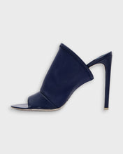 Load image into Gallery viewer, Balenciaga Navy Neoprene Glove Open Toe Mules
