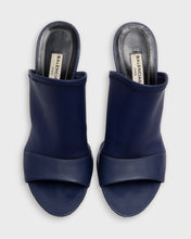 Load image into Gallery viewer, Balenciaga Navy Neoprene Glove Open Toe Mules
