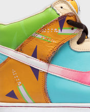 Load image into Gallery viewer, Multicoloured Memphis Nike high top dunks
