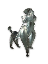 Load image into Gallery viewer, Silver poodle vintage brooch
