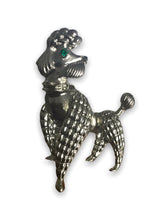 Load image into Gallery viewer, Silver poodle vintage brooch
