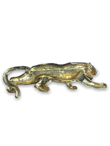 Gold leopard vintage brooch