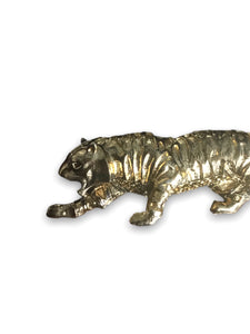 Gold leopard vintage brooch