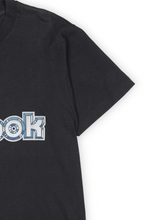 Load image into Gallery viewer, Reebok spellout dark grey graphic t-shirt
