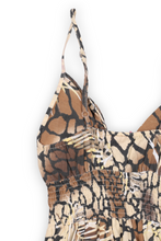 Load image into Gallery viewer, Animal print y2k maxi strappy dress

