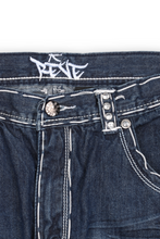 Load image into Gallery viewer, Dark blue y2k skater embellished jeans
