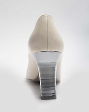 Load image into Gallery viewer, Charles jourdan white shoes with transparent heel
