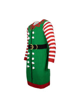Load image into Gallery viewer, Christmas Elf-suit long sleeve knit dress
