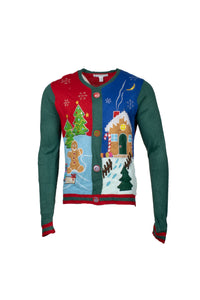 Multicoloured Gingerbread Christmas Knitted Jumper