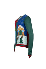 Load image into Gallery viewer, Multicoloured Gingerbread Christmas Knitted Jumper

