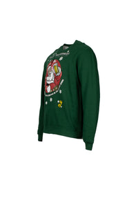 Green Christmas Santa long sleeve sweater