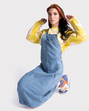 Load image into Gallery viewer, Dungaree style denim dress
