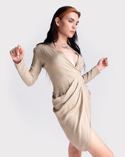 Load image into Gallery viewer, Emporio Armani silk beige dress
