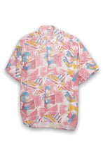 Load image into Gallery viewer, Pink Patterned &#39;80s Button Down Shirt

