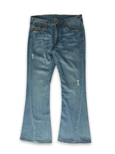 Load image into Gallery viewer, Y2k light blue True Religion Rainbow Joey Denim Bootcut Jeans
