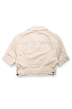 Load image into Gallery viewer, Jean Paul Gaultier beige denim cropped jacket
