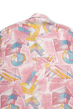 Load image into Gallery viewer, Pink Patterned &#39;80s Button Down Shirt
