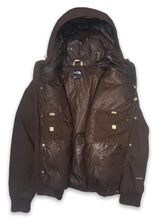 Load image into Gallery viewer, The North Face brown quilted hooded jacket
