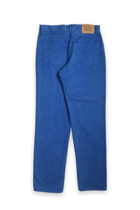 Levi's 440 royal blue high waisted '70s denim jeans